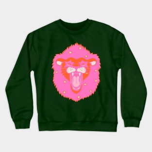 Neon Starry Lion Crewneck Sweatshirt